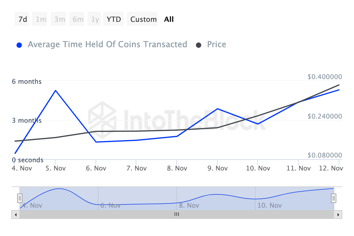 Dogecoin holders bullish on DOGE price