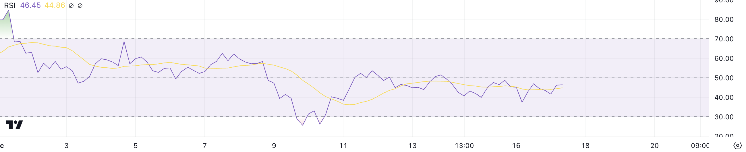 SHIB RSI.