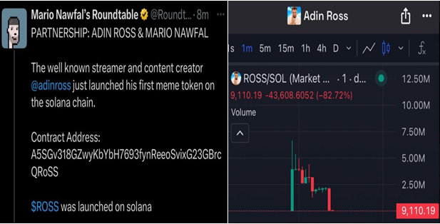 Nawfal og Adin Ross Rug Pull