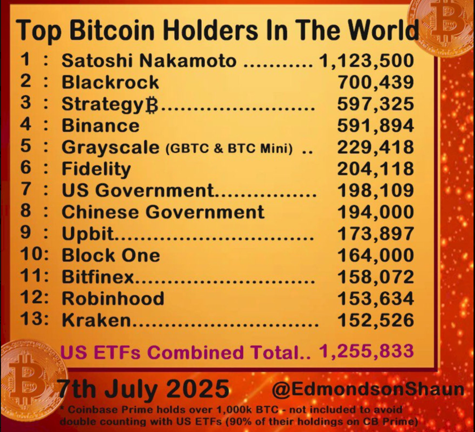 Største Bitcoin Indehavere i Verden